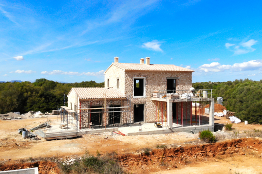 Beautiful new build finca in shell construction near Ses Salines