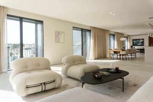 Open plan living space 