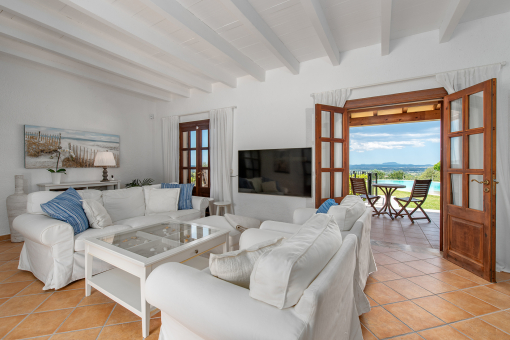 Living area with views
