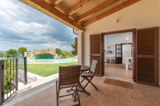 Covered terrace