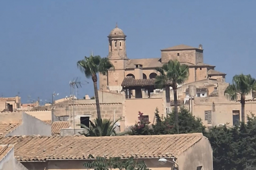 View of the church on the plaza