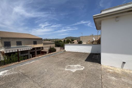 Sunny roof top terrace