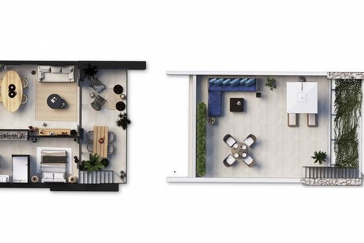 Grundriss Penthouse
