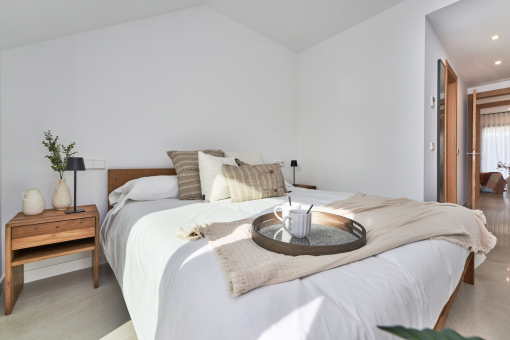 One of the three bedrooms