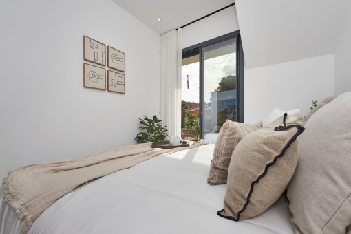 One of the three bedrooms