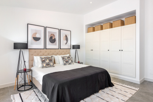 One of the three bedrooms