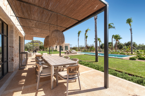 Terrace with dining area