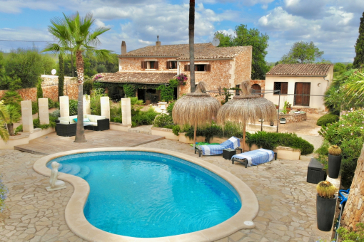 Blick vom Pool