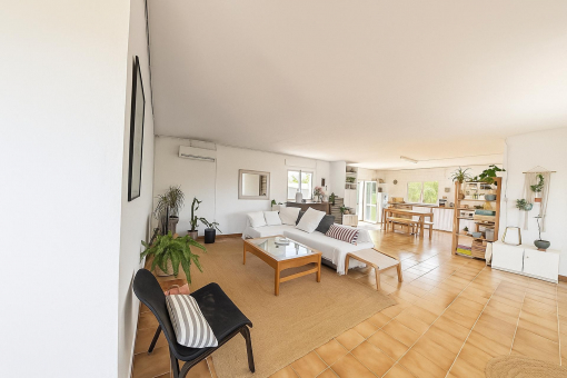 Wohnbereich des Gästeapartments