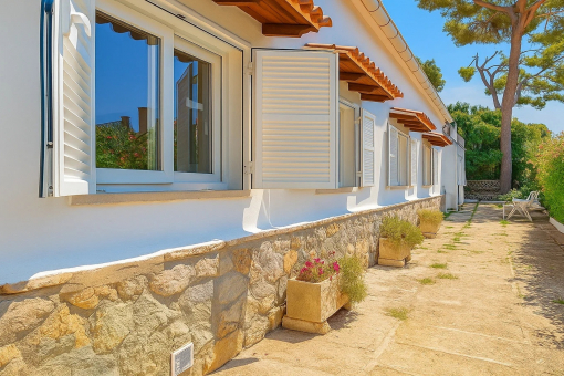 Side view of the house