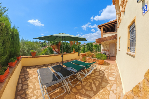 Sun terrace with wide panoramic view