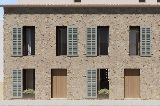 Front of the house (house A & B)