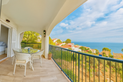 View of the sea view terrace