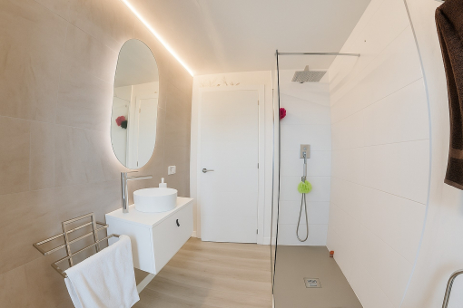 The second of two bathrooms