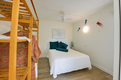 The third of three bedrooms