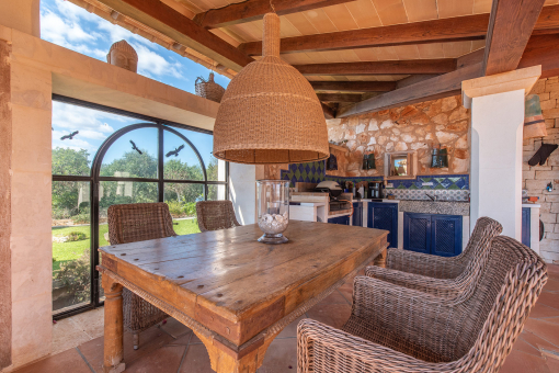 Terrace with barbecue area