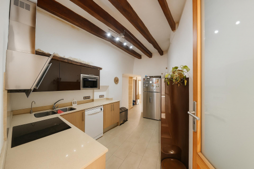 Kitchen with access to the dining area