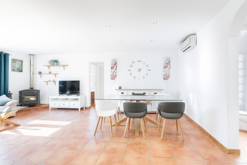 Dining area and open living space