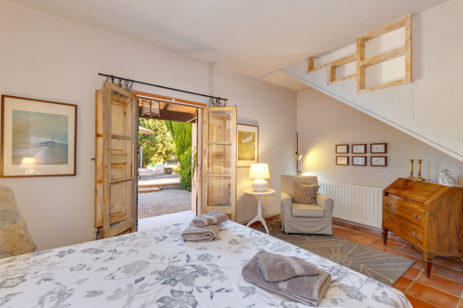 Eines der drei Schlafzimmer