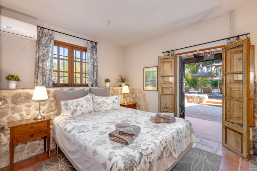 Eines der drei Schlafzimmer