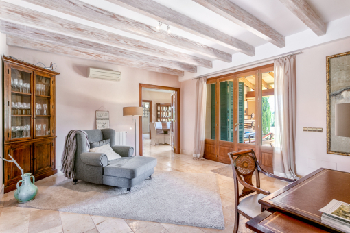 Beautifully decorated living area