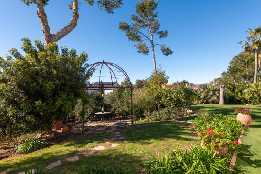 Mediterran angelegter Tarumgarten
