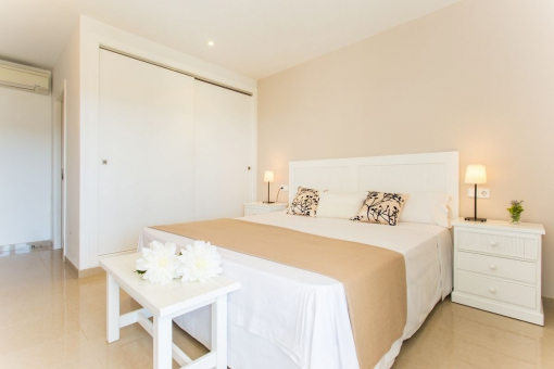 One of three bedrooms with bathroom en suite