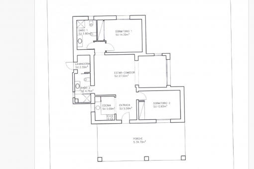Floor plan - guest house