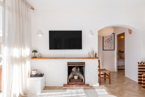 Wohnbereich mit Kamin