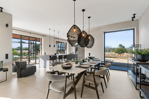 Open-plan dining area