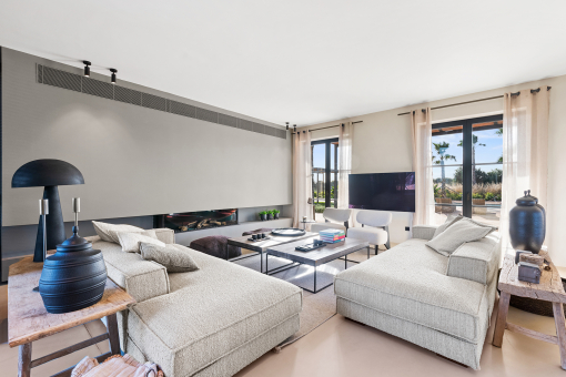 Living area with lounge seating