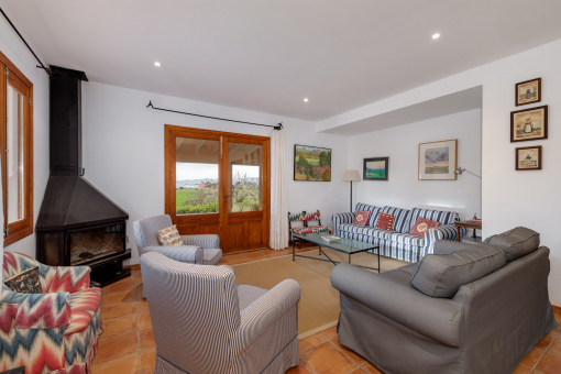 Living area with views outside