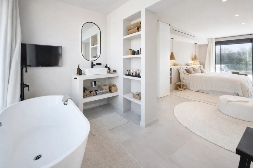 En-Suite-Badezimmer im Obergeschoss