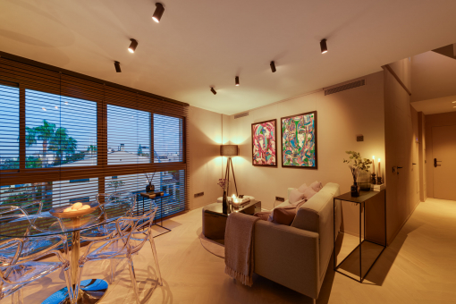 Ambiente de luz por la tarde