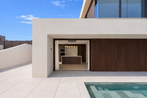 Terrasse mit Blick zur Küche