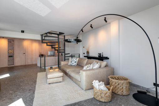 Open-plan living area on the ground floor