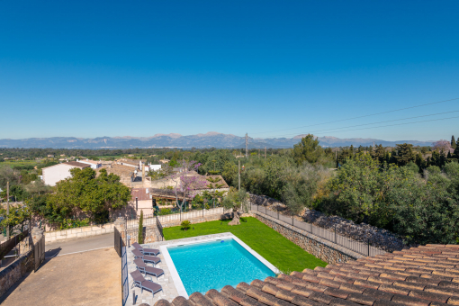View from the upper terrace