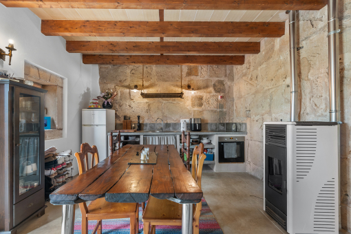 Kitchen and dining room