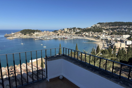 Panoramic views from the balcony