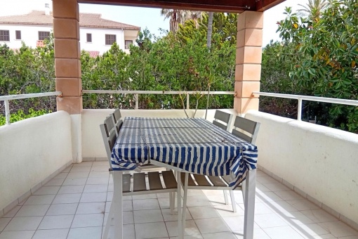 Terrace adjacent to the kitchen