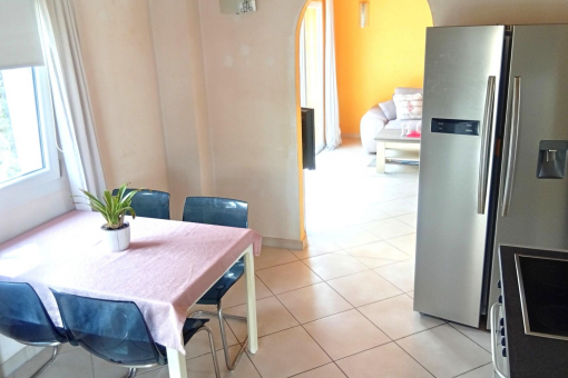 Kitchen and dining area