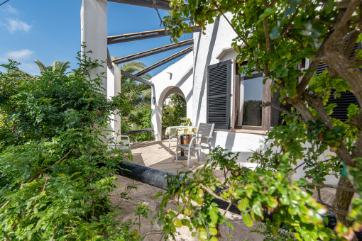 Terrassen führen rund ums Haus