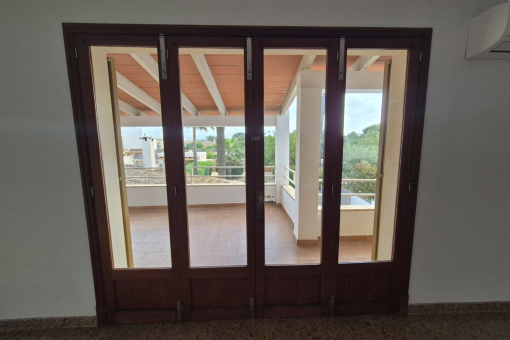Acceso a la terraza