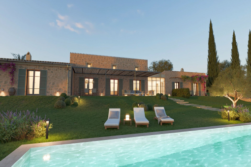 Finca project with pool and Mediterranean garden