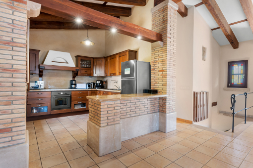 Cocina contigua a la zona de estar