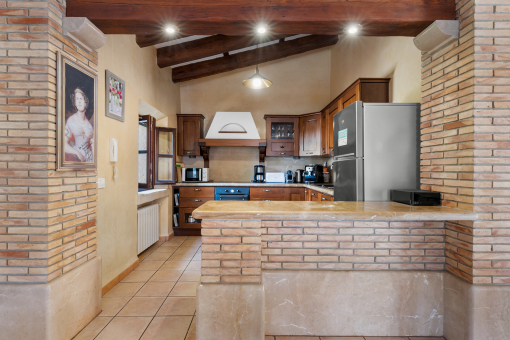 Cocina contigua a la zona de estar