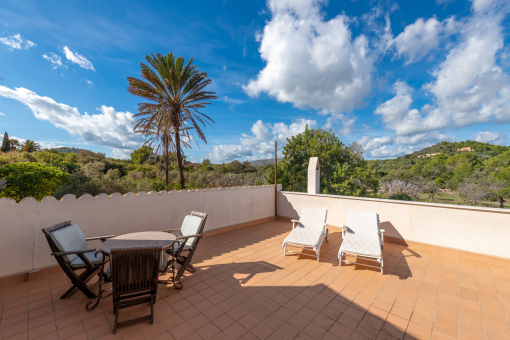 Terraza privada del dormitorio con vistas al mar