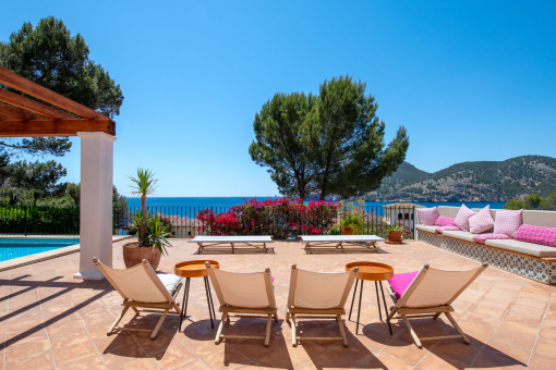 Terraza con impresionantes vistas al mar
