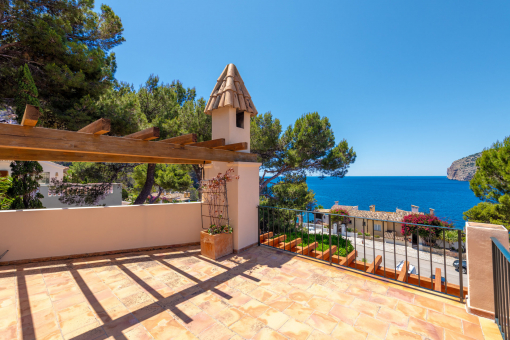Terraza con impresionantes vistas al mar