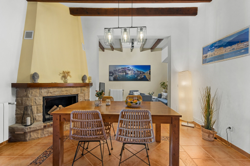 Living and dining area